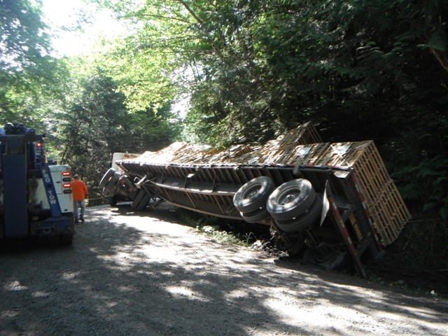 Flatbed Semi Truck Recovery Tacoma, WA Watershed