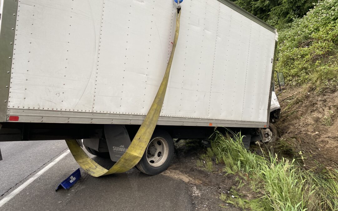 Leaning to the Left Box Truck Recovery