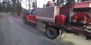 Emergency Roadside Assistance at the Long Lake Fire, Spokane