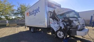 Towing service for smashed box truck