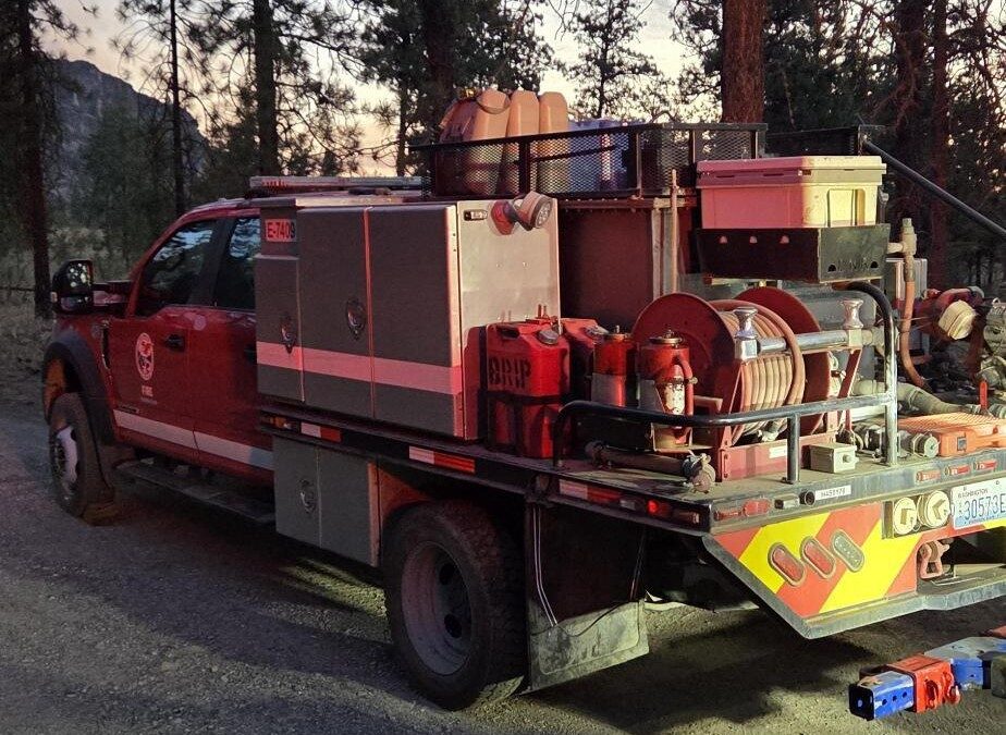 Fire truck flat tire Spokane