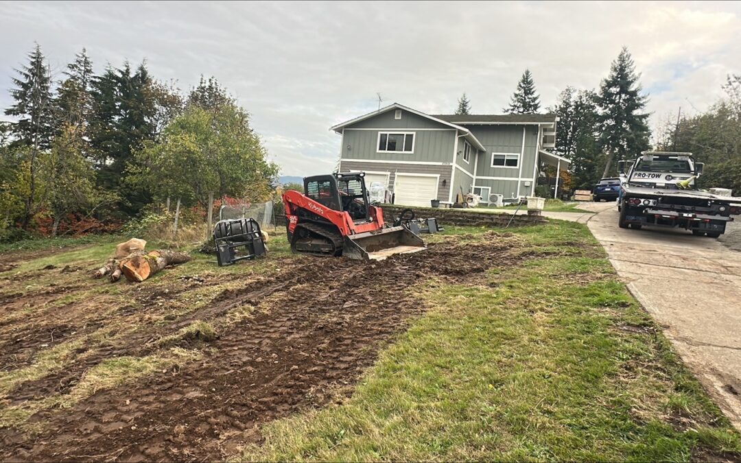 Kubota back in the yard