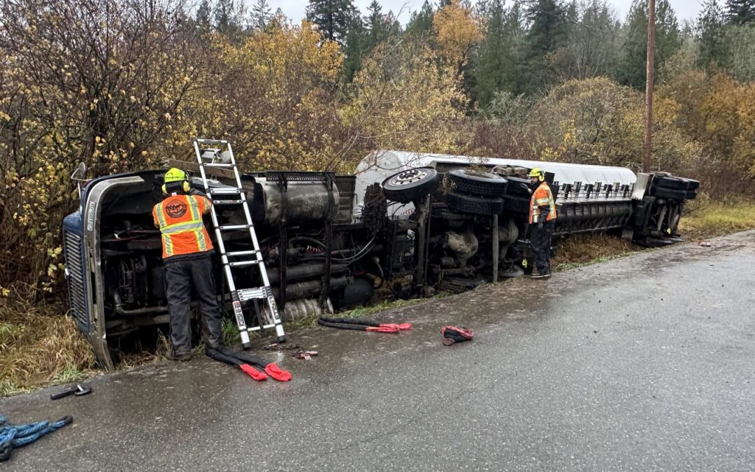 Rigging a semi-truck tanker